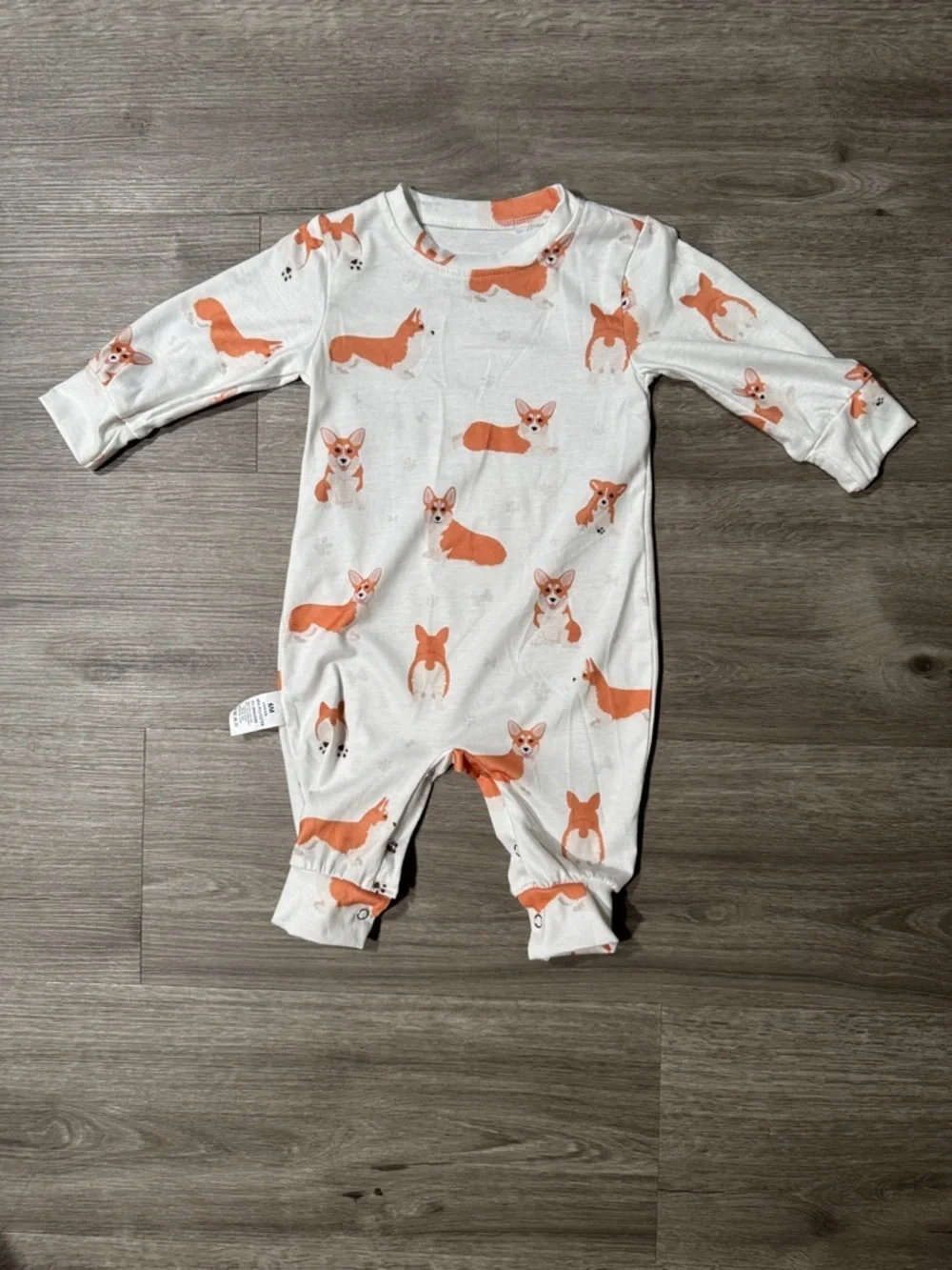 Corgi Print Baby Onesie